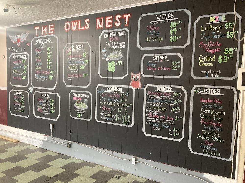 The Owls Nest Menu image 4