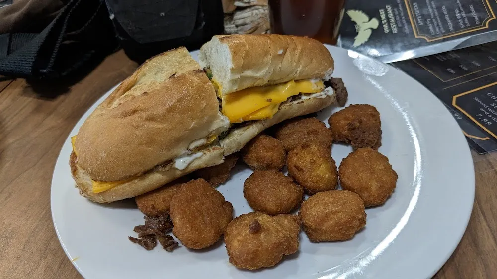 Philly Cheese Steak with Corn Nuggets